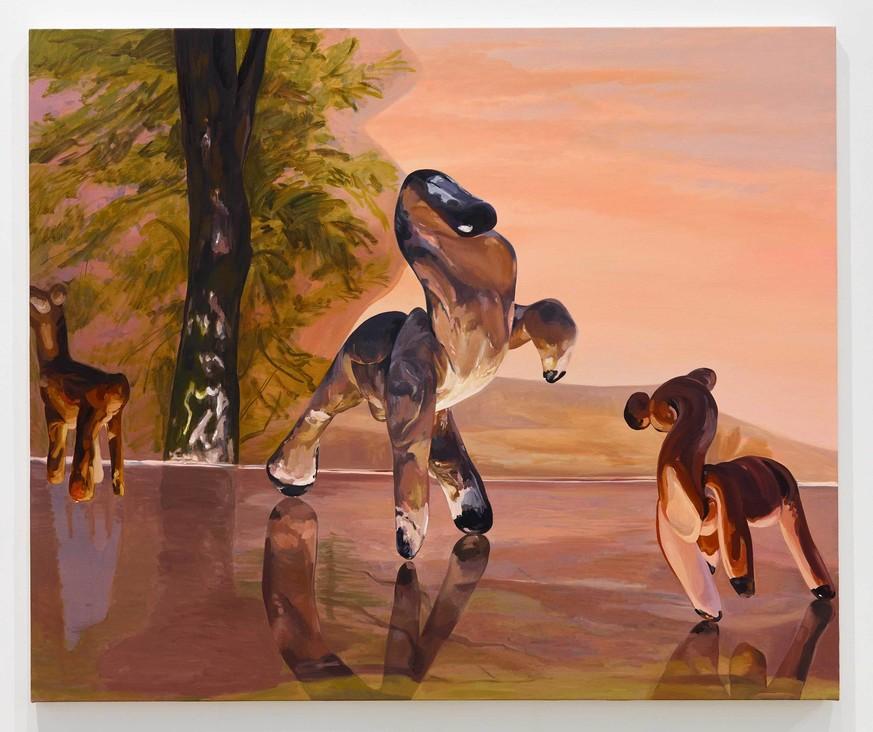 1356611 emma webster pas de deux 2018 oil on canvas 50x60