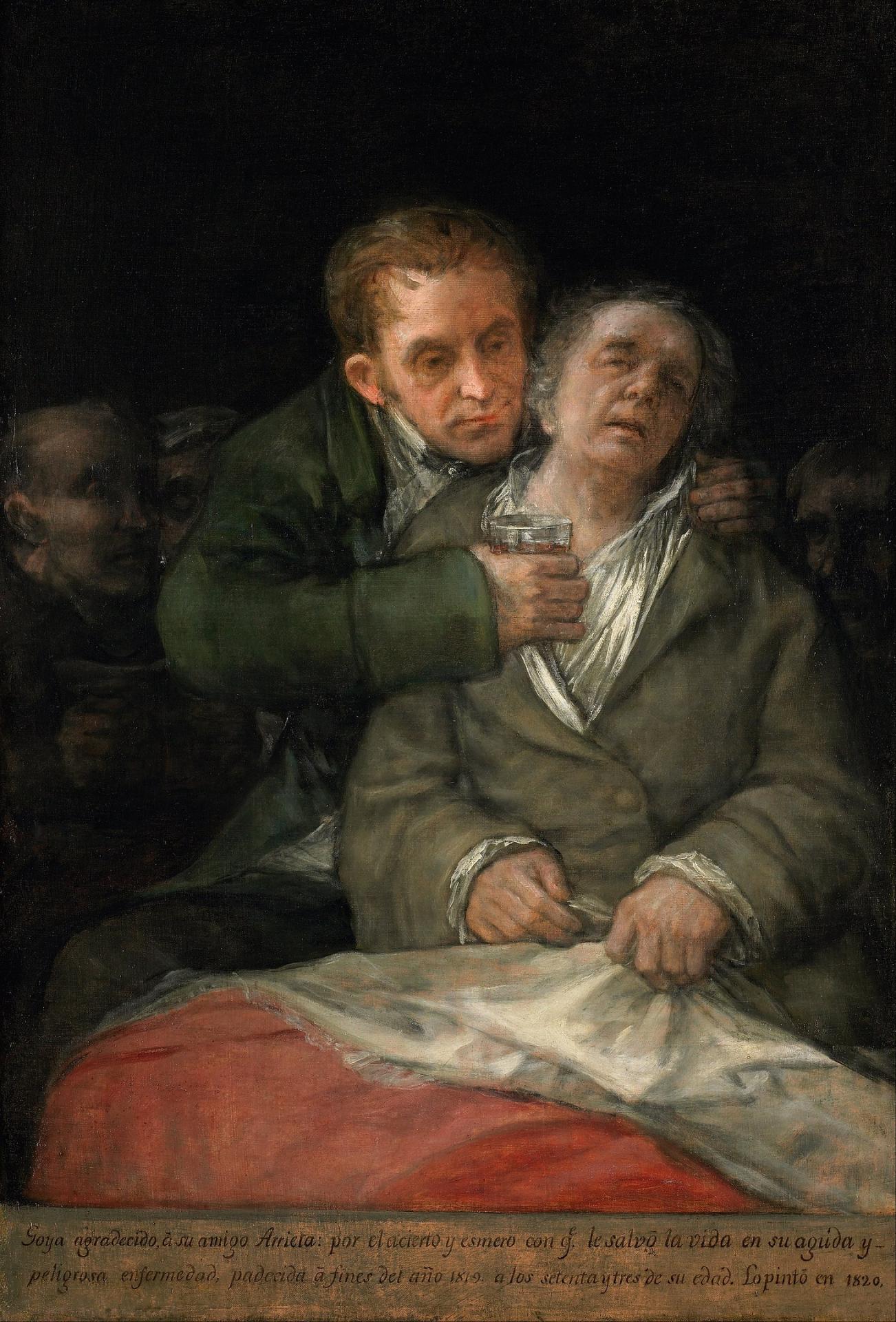 1465px francisco de goya self portrait with dr arrieta google art project