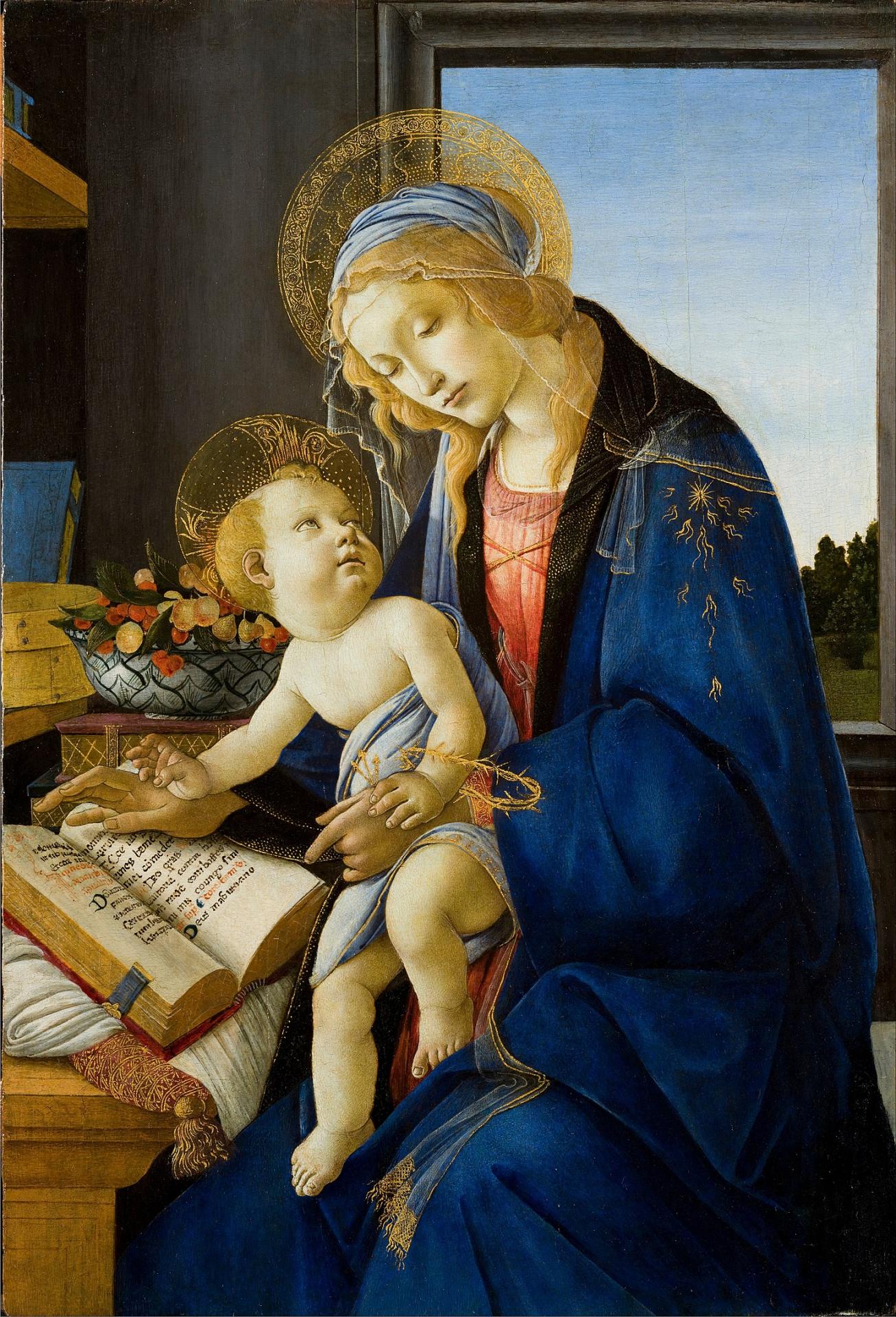 1471px sandro botticelli the virgin and child the madonna of the book google art project