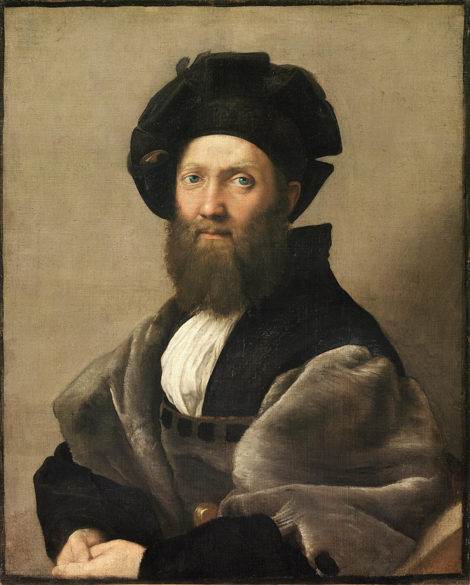 1736px baldassare castiglione by raffaello sanzio from c2rmf retouched