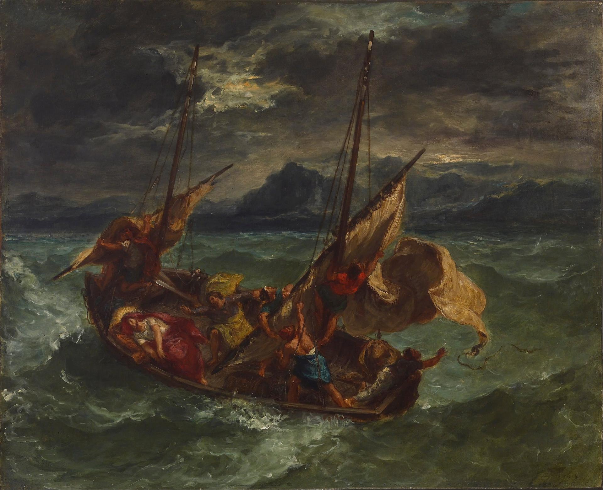 2654px eugene delacroix christ on the sea of galilee google art project 27796212