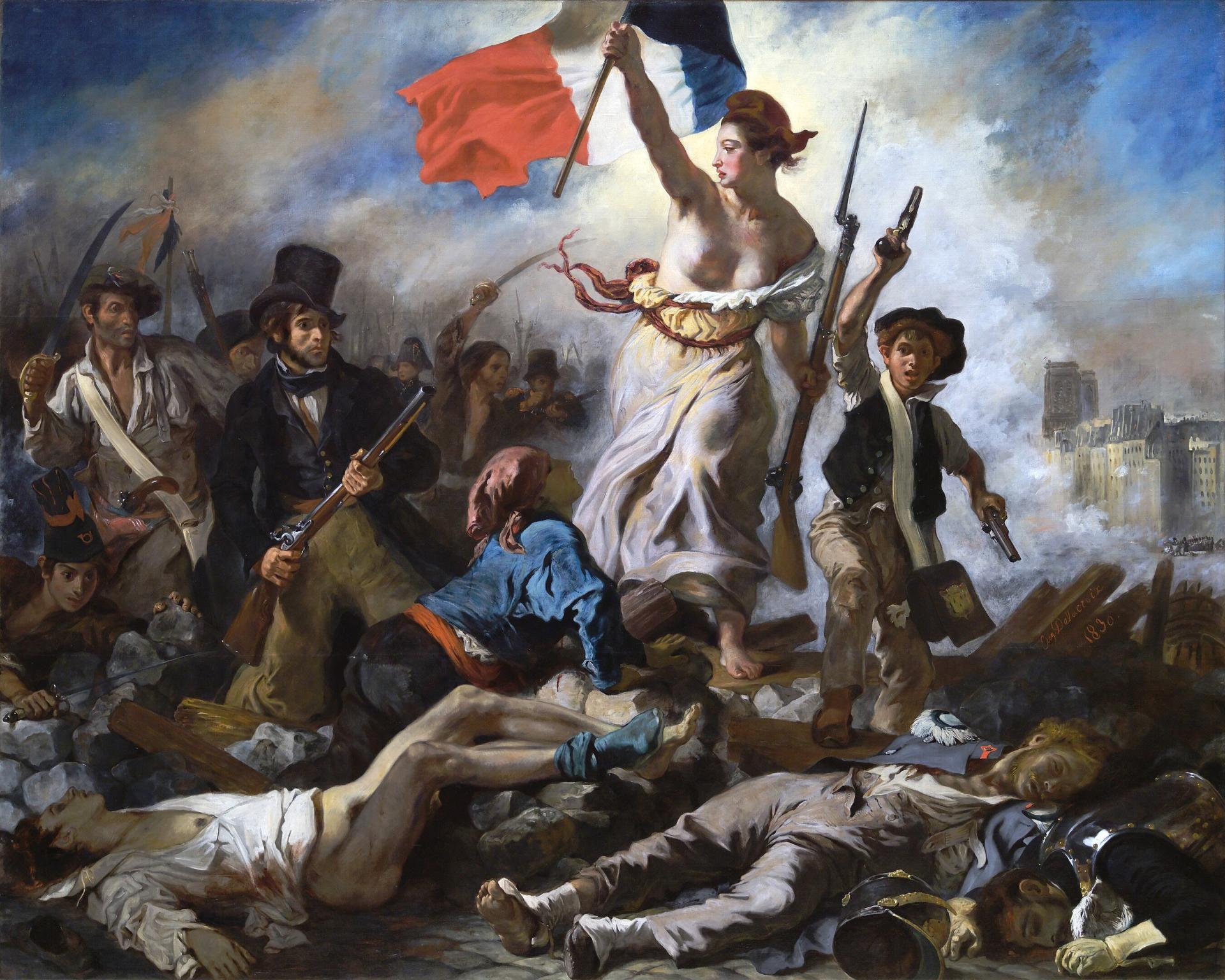2700px la liberte guidant le peuple eugene delacroix musee du louvre peintures rf 129 apres restauration 2024