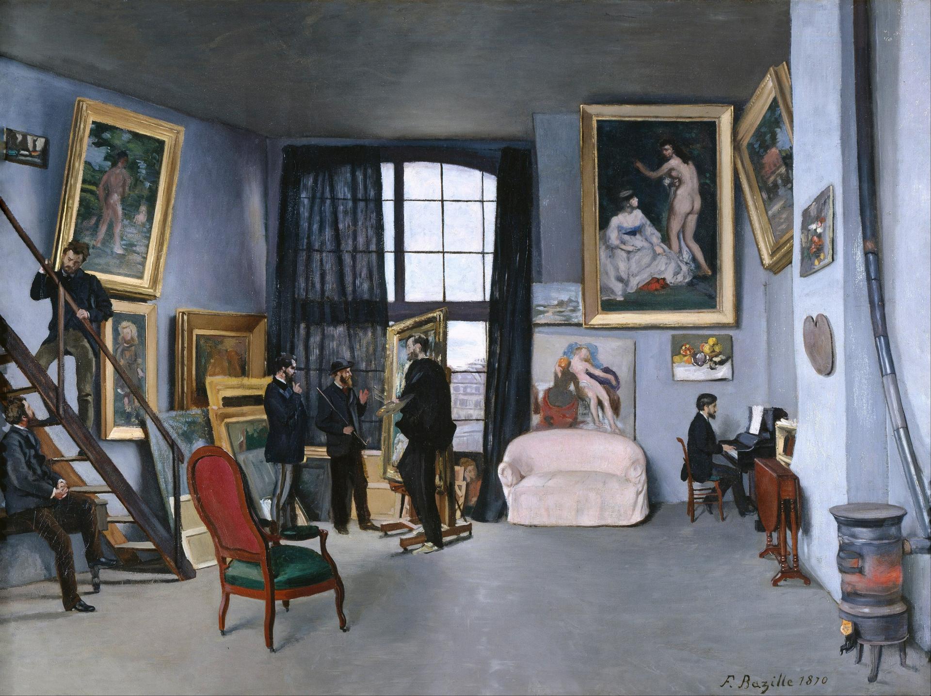 2887px frederic bazille bazille s studio google art project