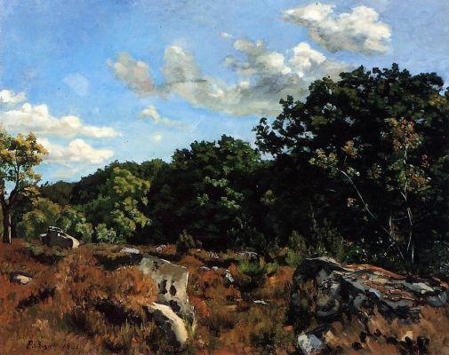 Bazille frederic landscape at chailly