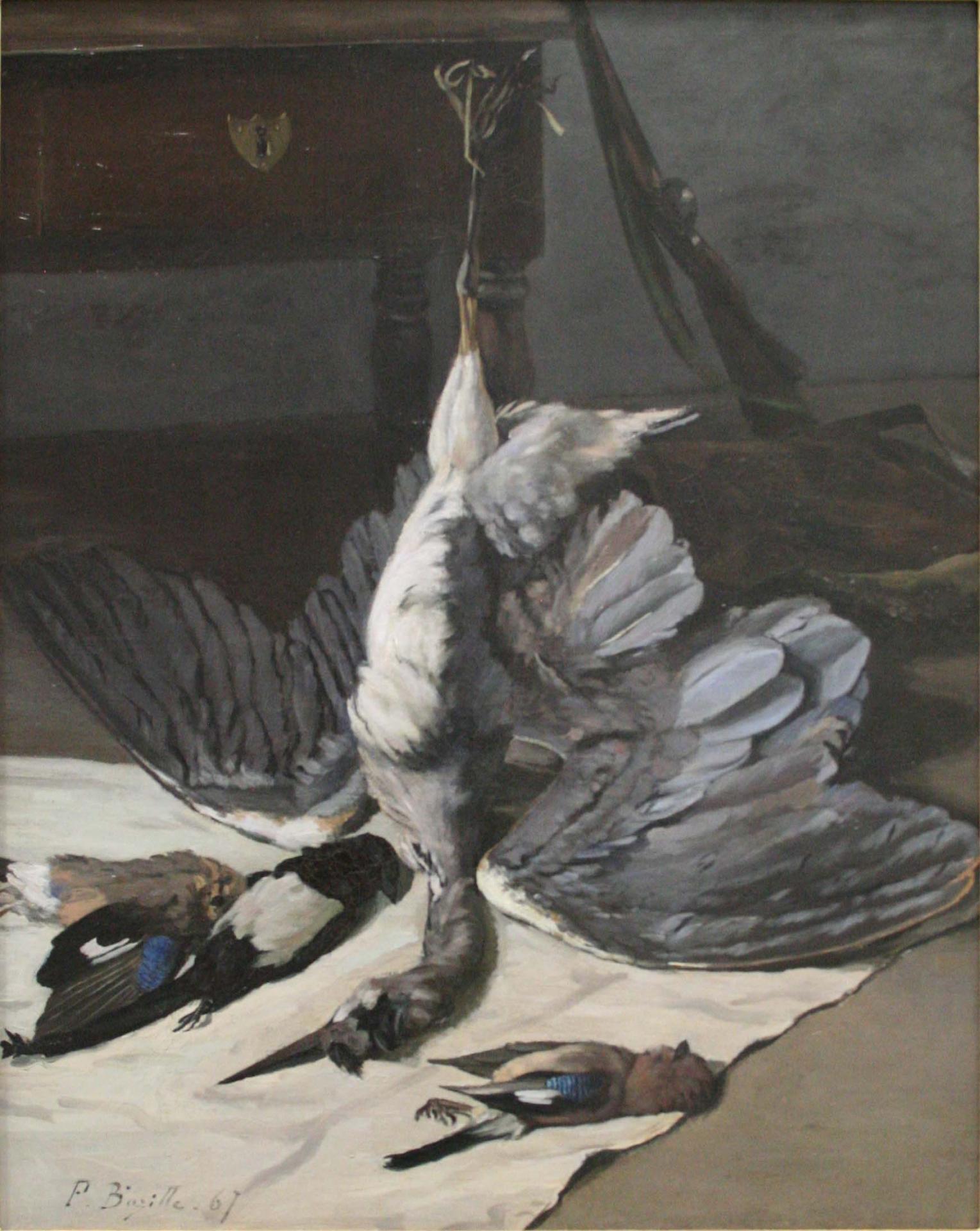 Bazille nature morte au heron
