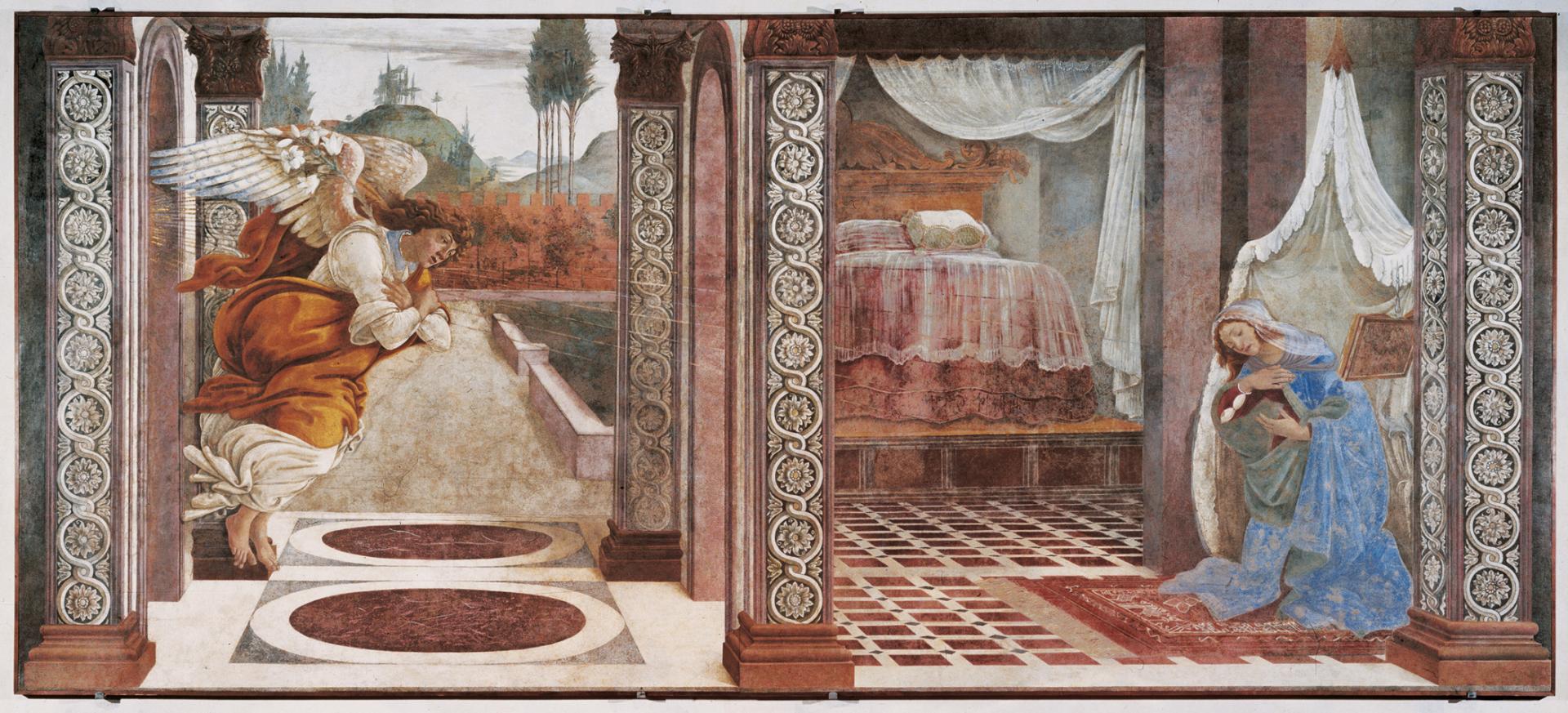 Botticelli annunciation 1481 uffizi