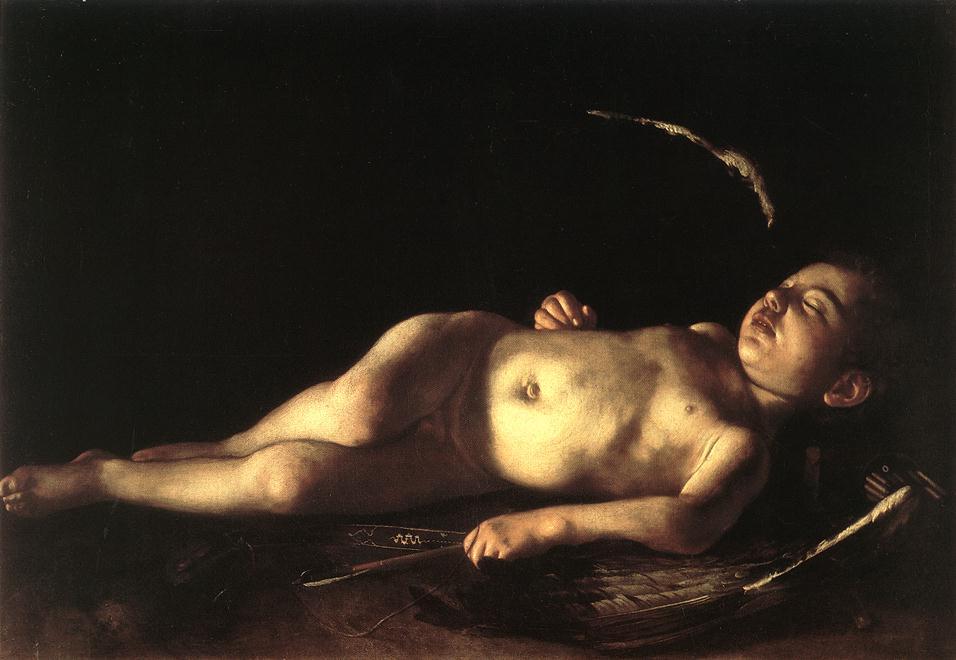 Caravaggio sleeping cupid