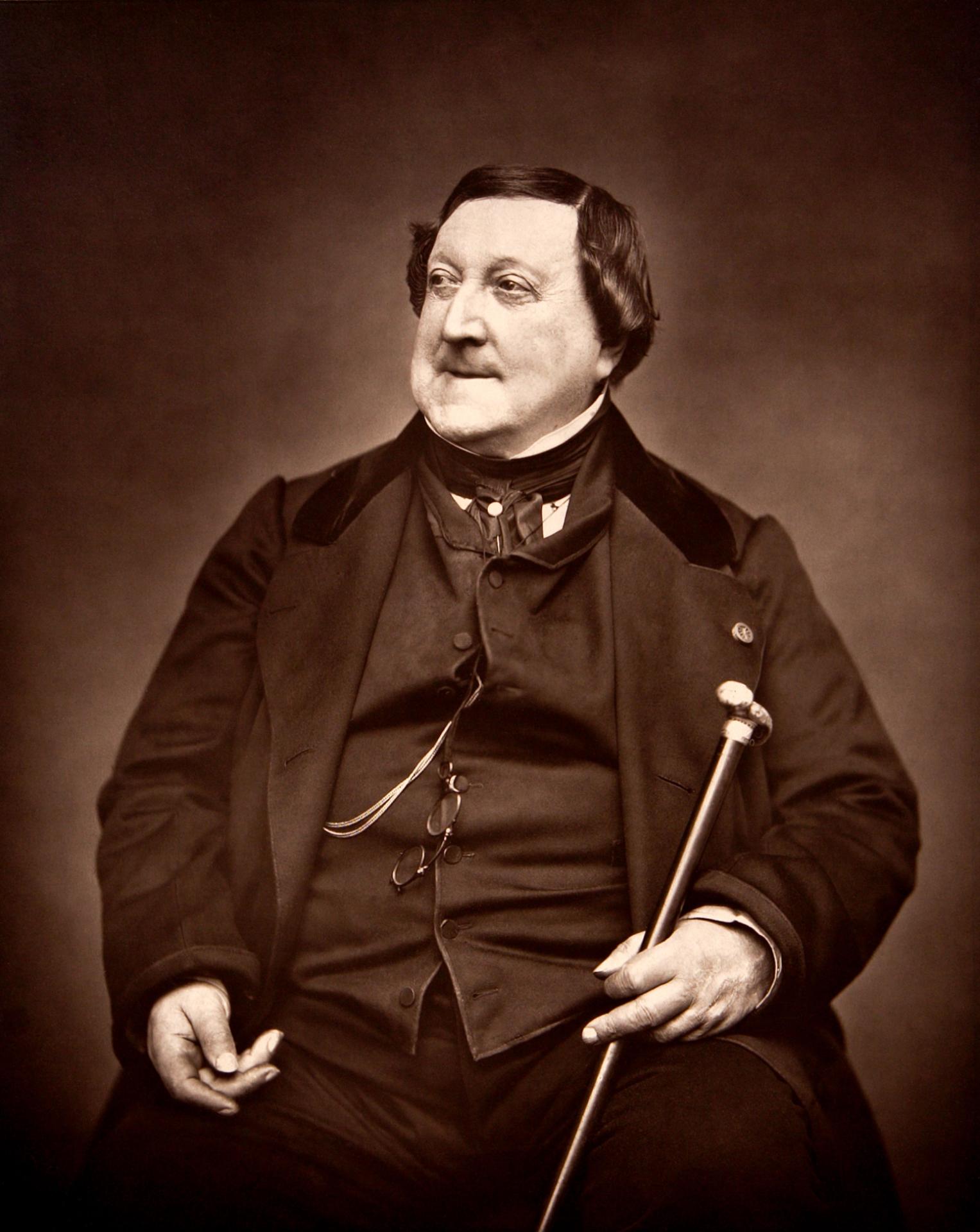 Composer rossini g 1865 by carjat restoration