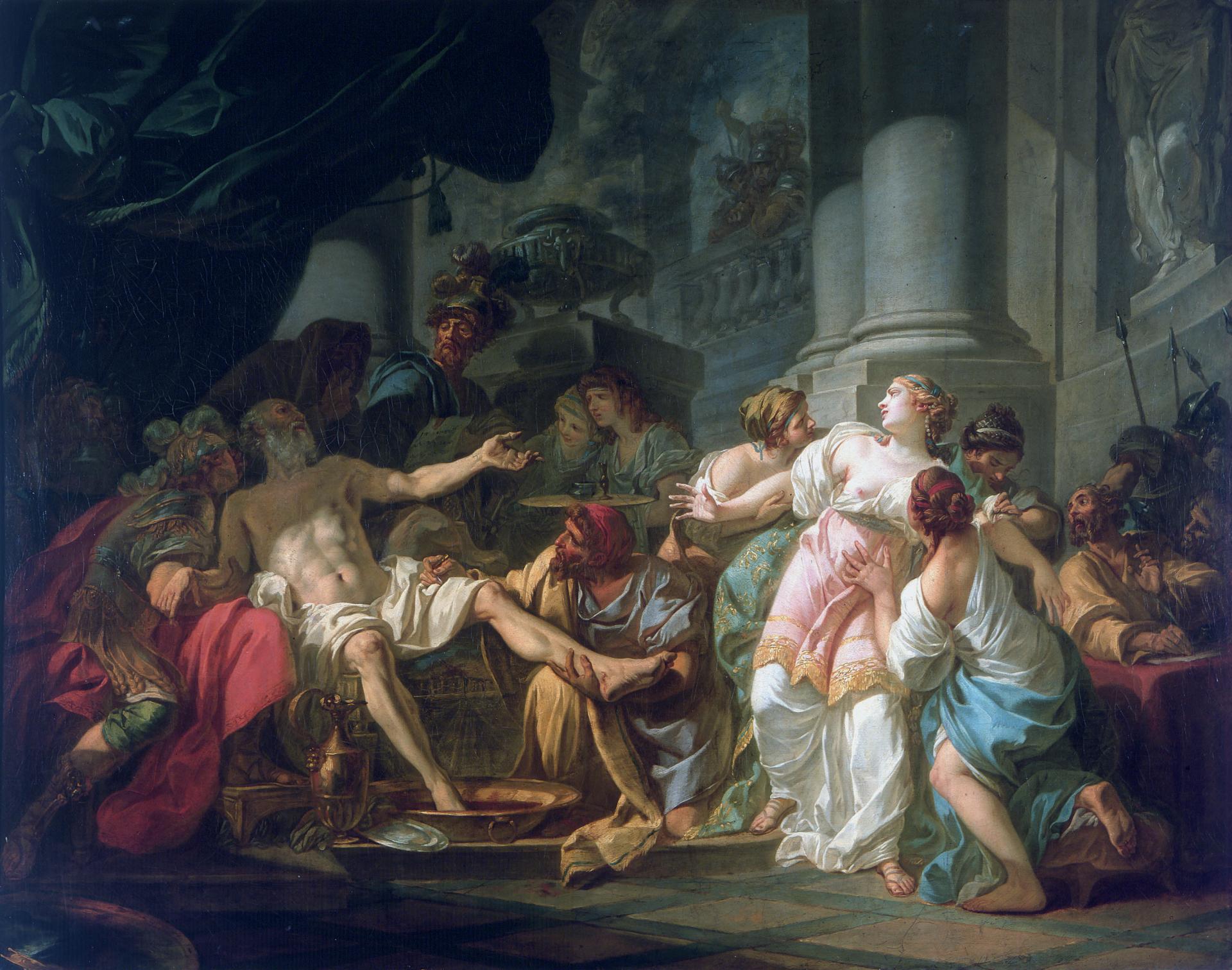 David la morte di seneca