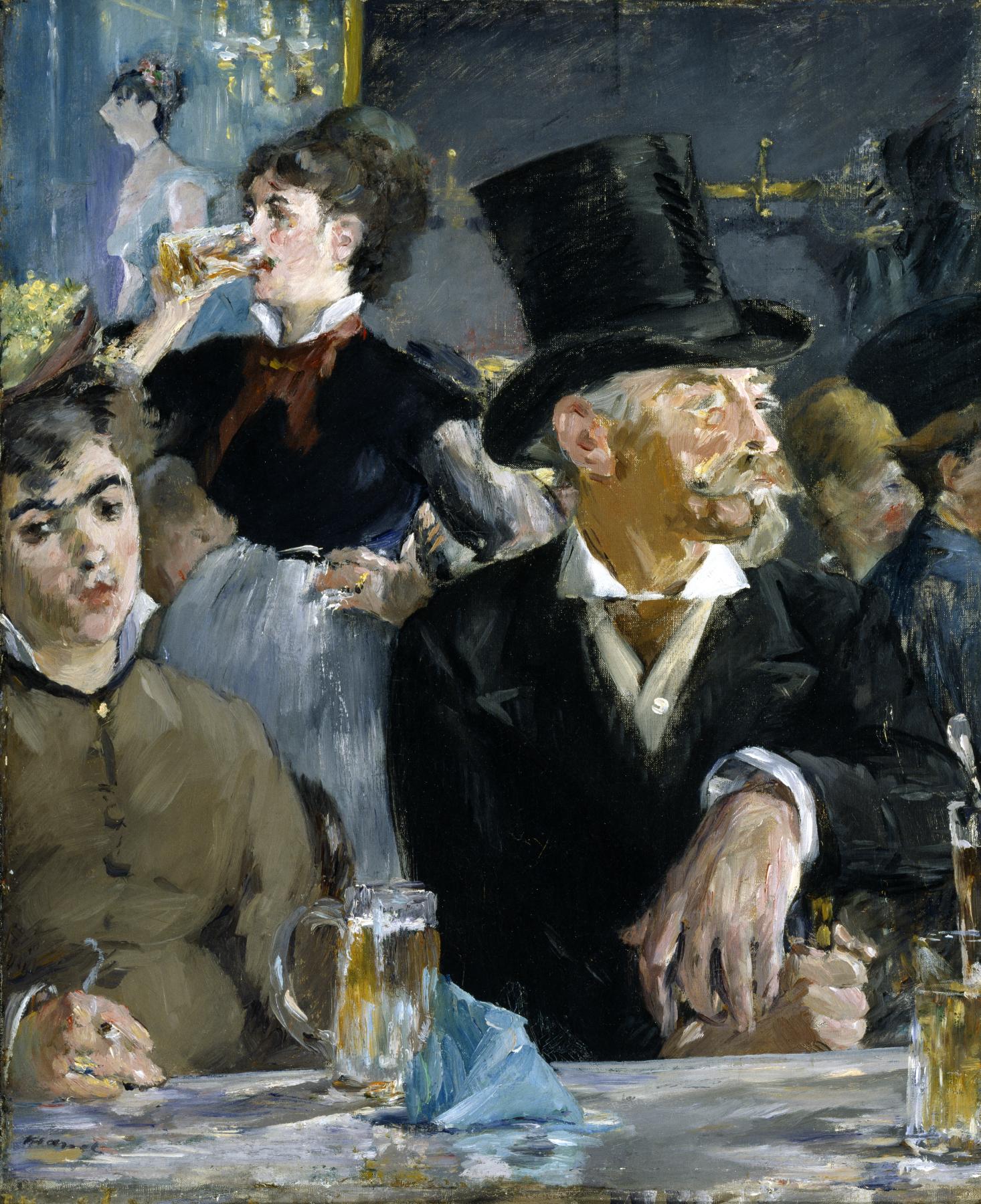 Edouard manet at the cafe walters 37893