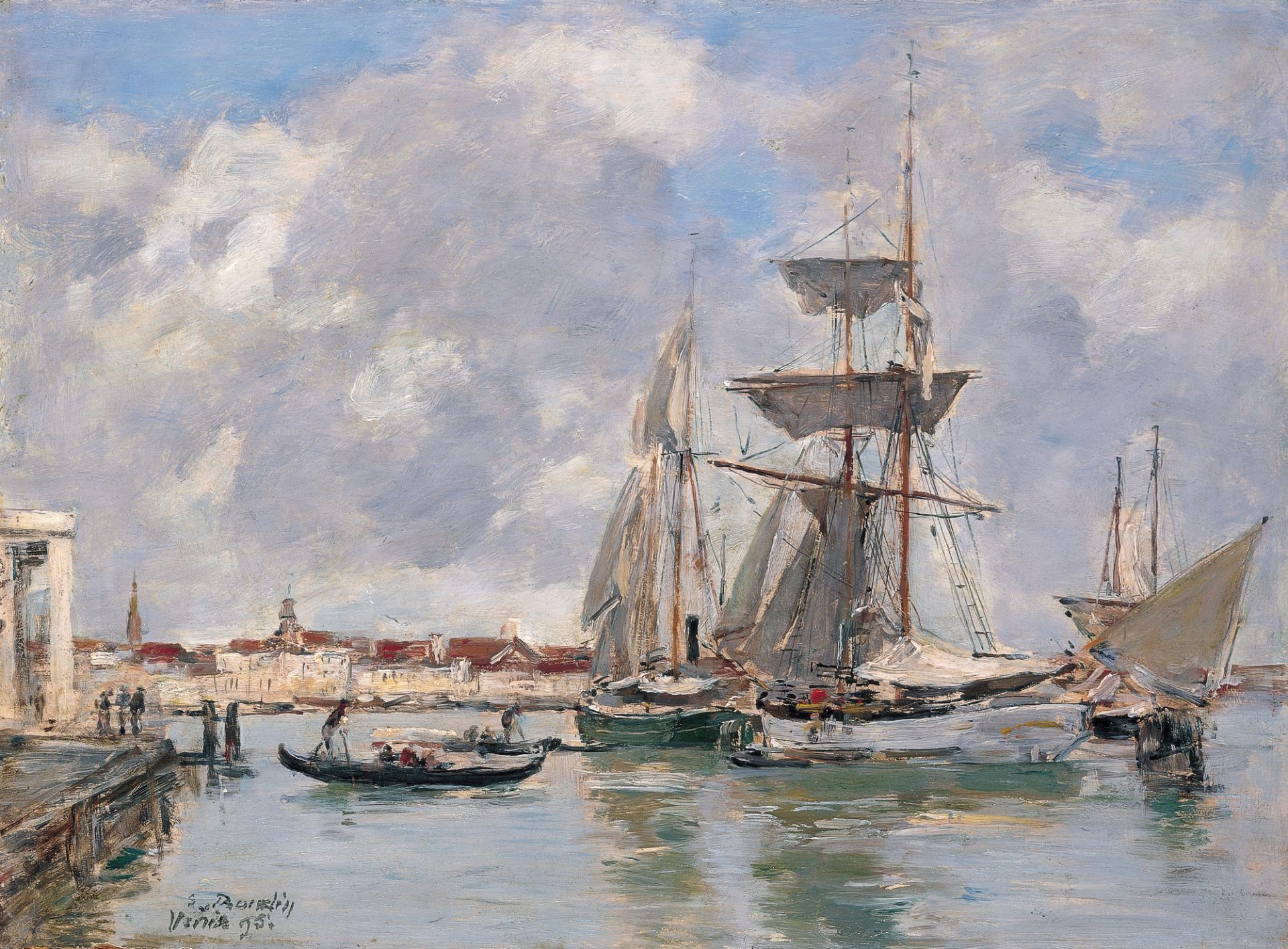Eugene boudin venise le grand canal