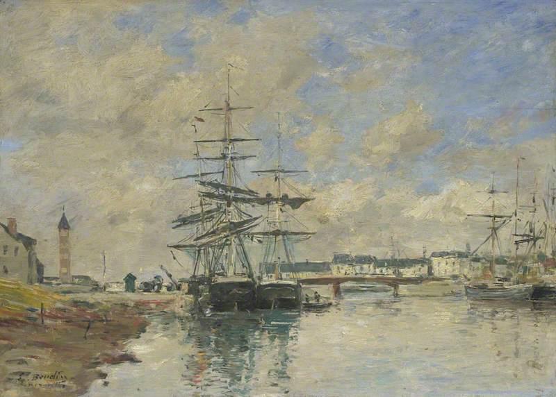 Eugene louis boudin 1824 1898 deauville harbour ng3050 national gallery