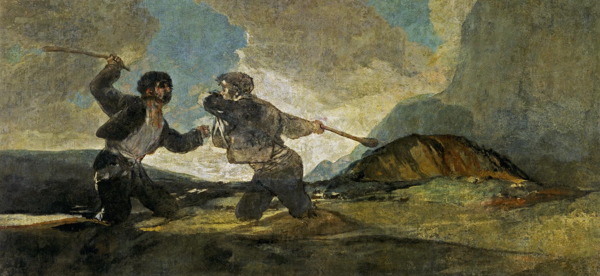 Francisco de goya y lucientes duelo a garrotazos