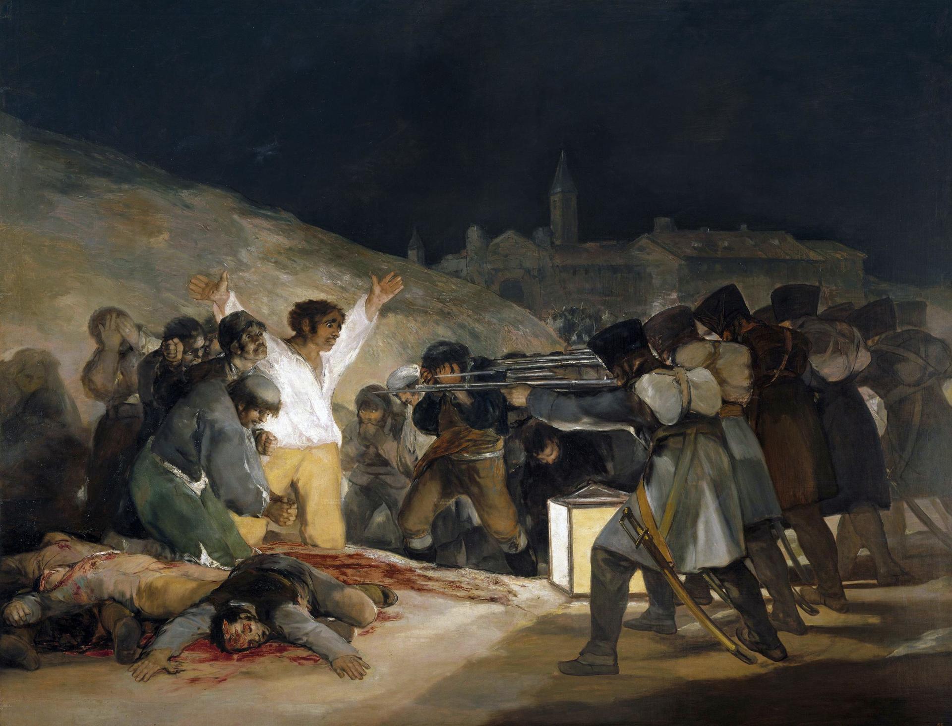 Francisco de goya y lucientes los fusilamientos del tres de mayo 1814