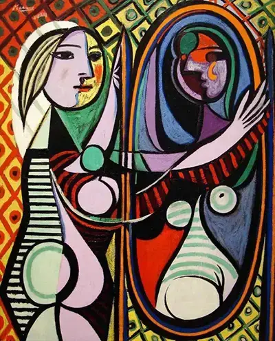 Girl before a mirror pablo picasso 1