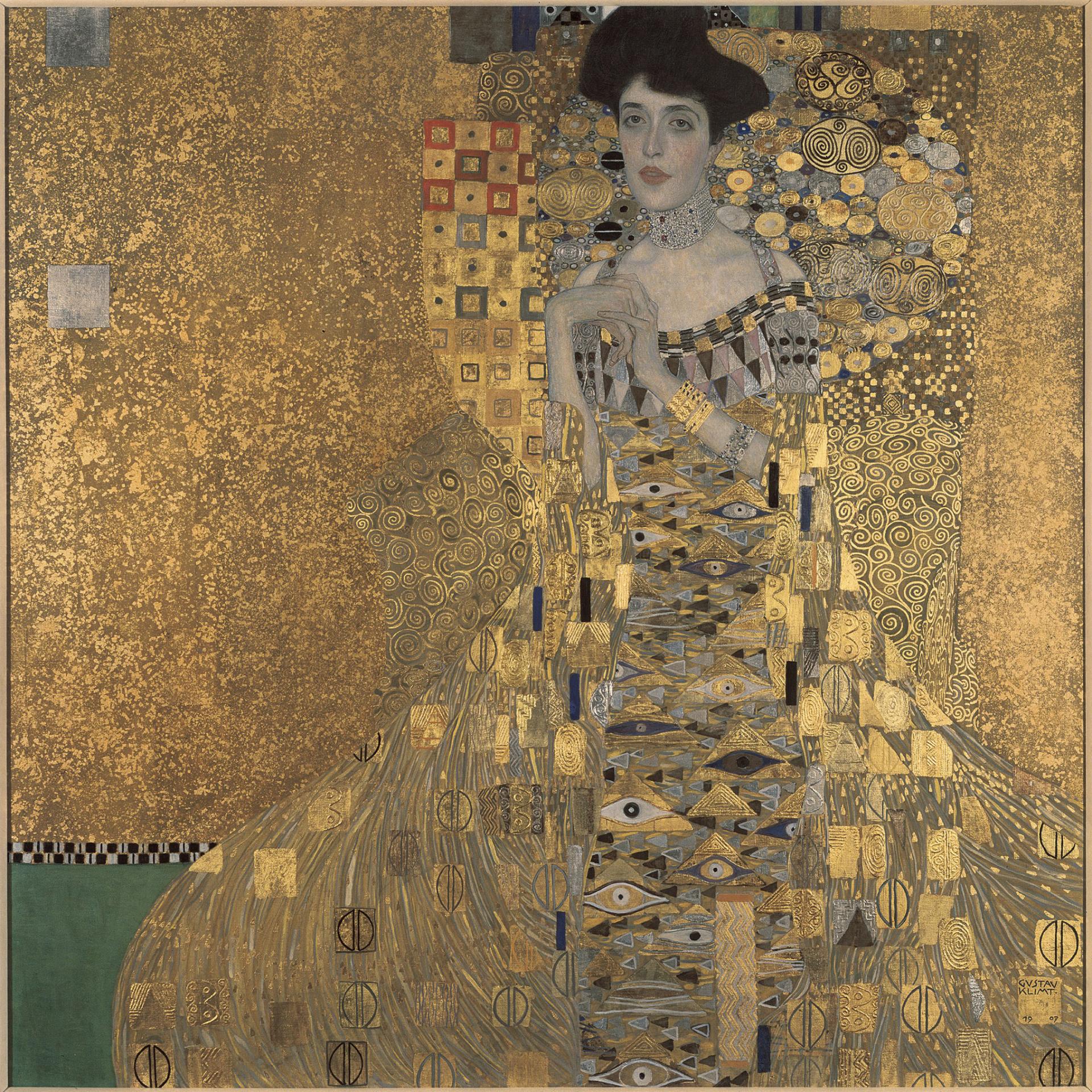 Gustav klimt 1907 adele bloch bauer i neue galerie new york