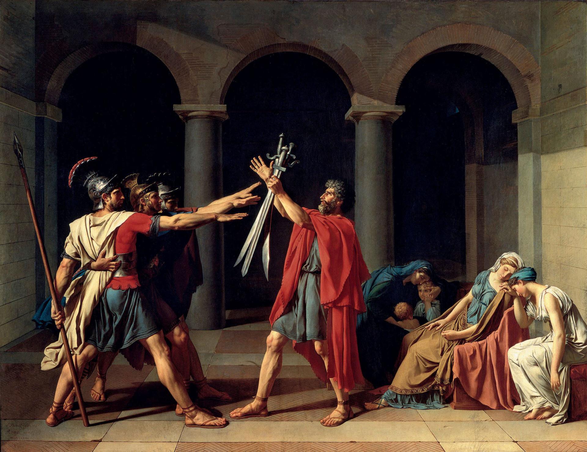 Jacques louis david le serment des horaces