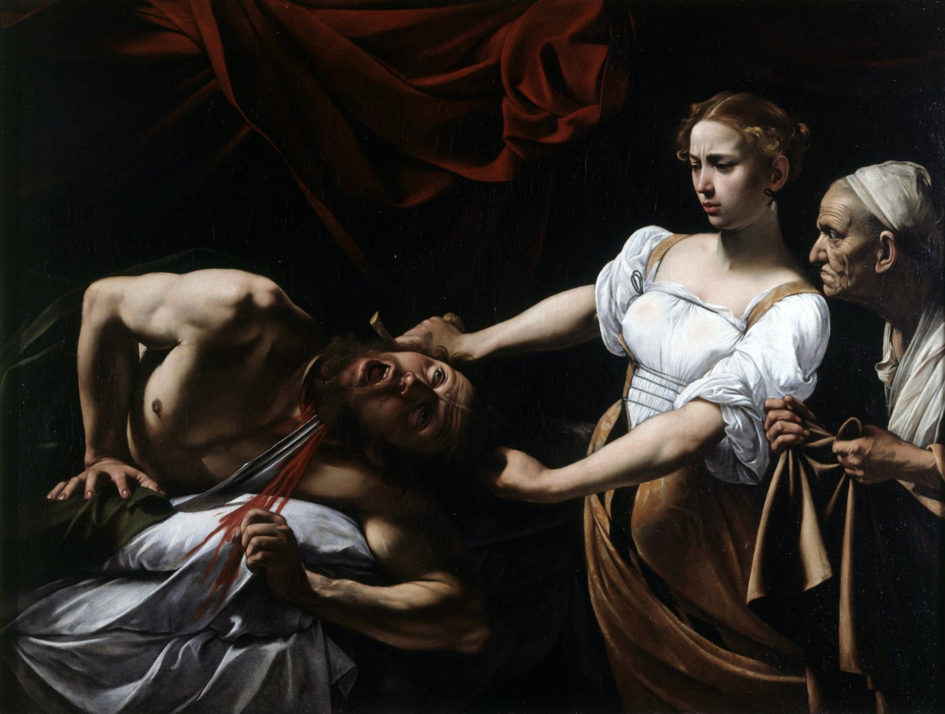 Judit y holofernes por caravaggio