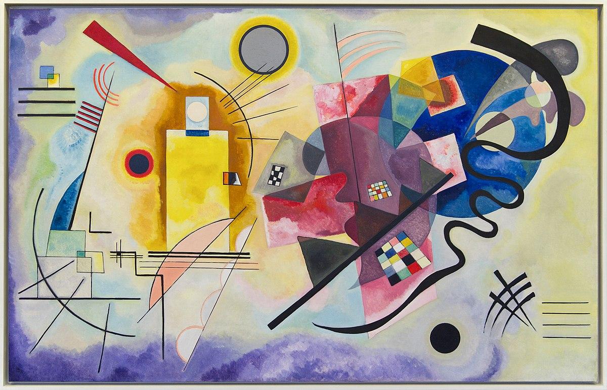 Kandinsky jaune rouge bleu