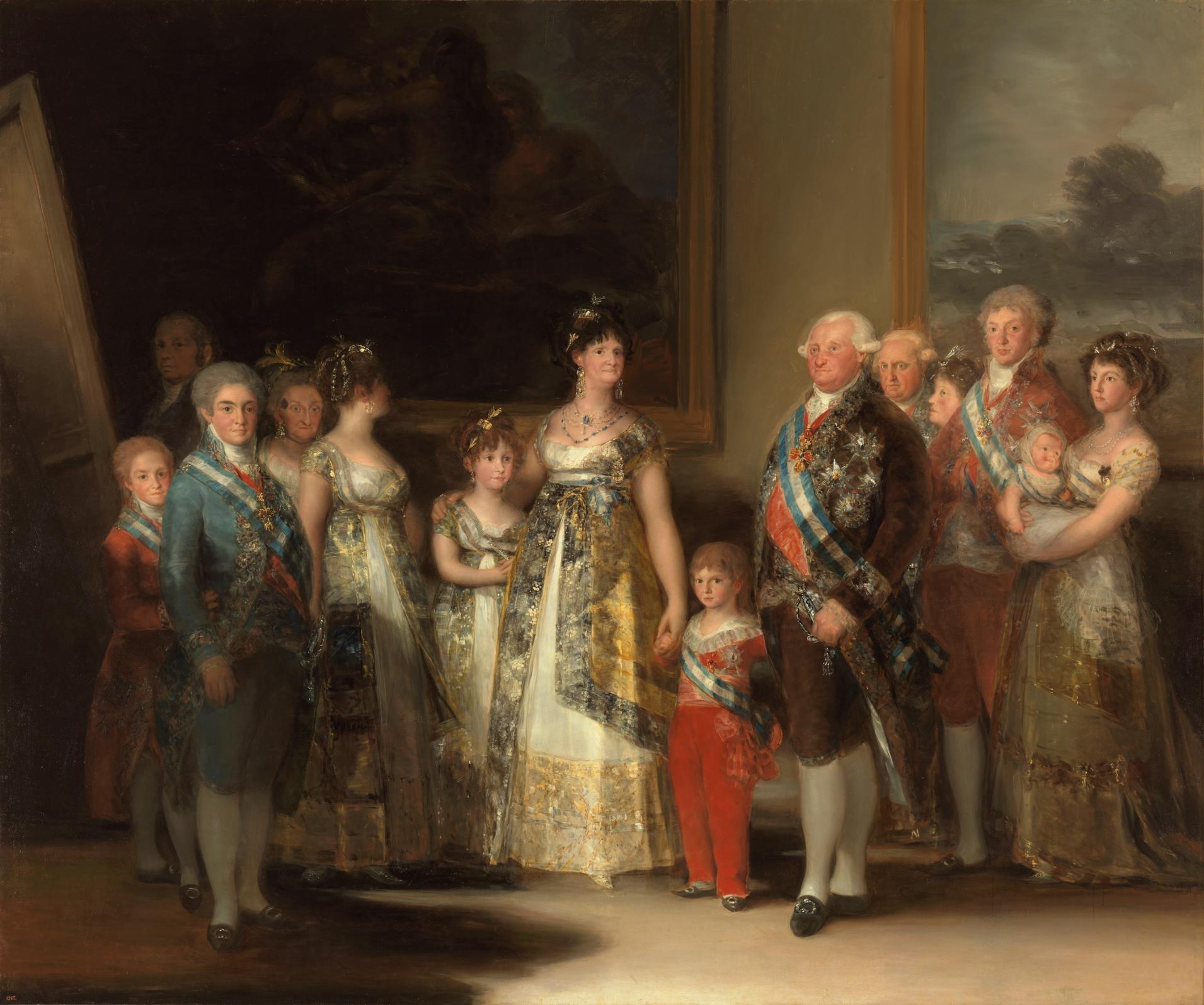 La familia de carlos iv por francisco de goya