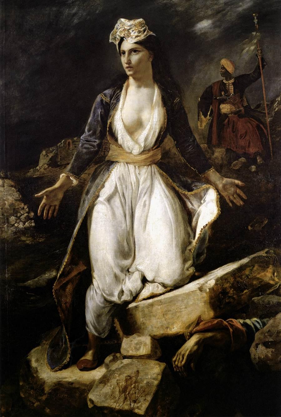 La grece sur les ruines de missolonghi