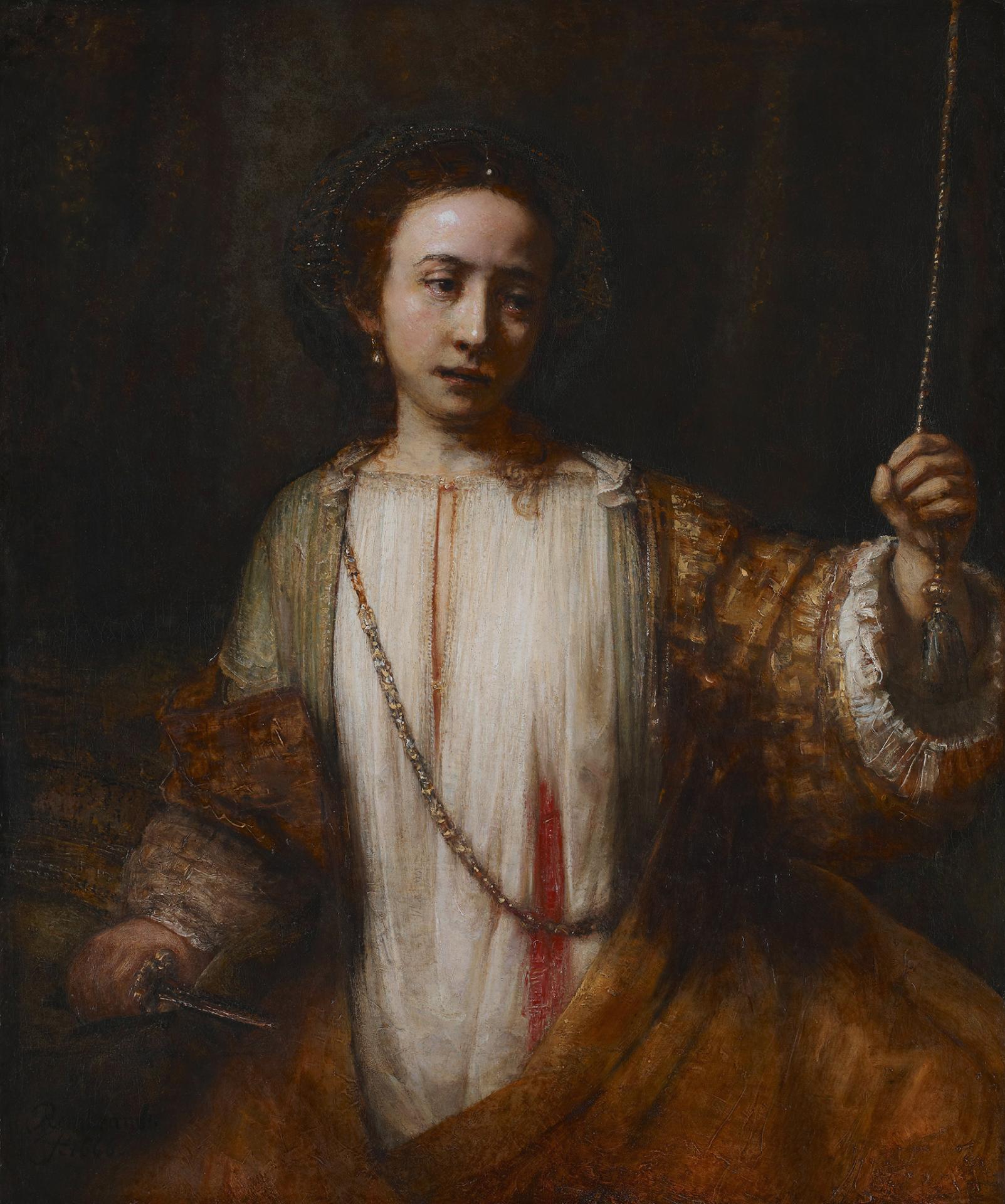 Lucretia 1666 rembrandt