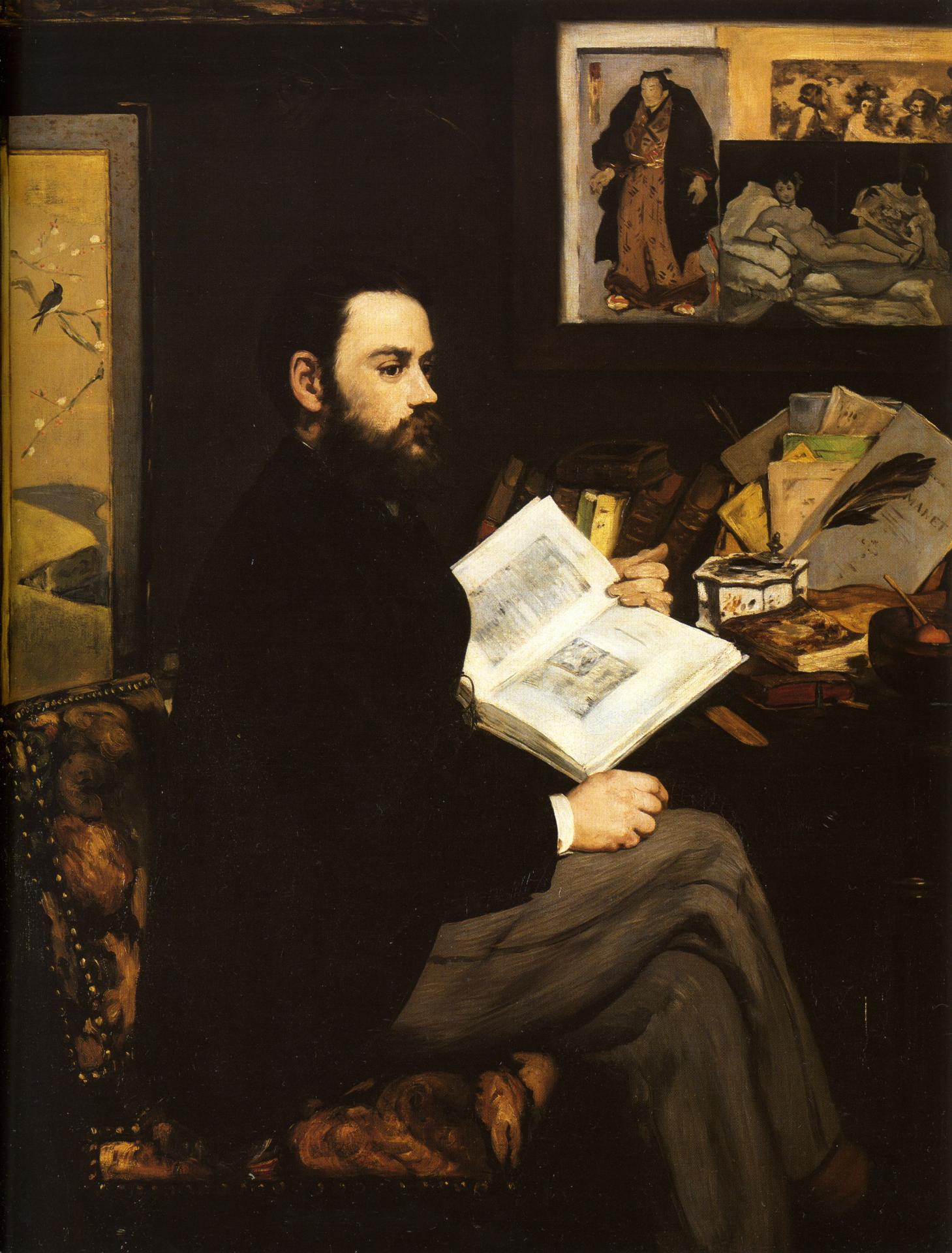 Manet edouard portrait of emile zola