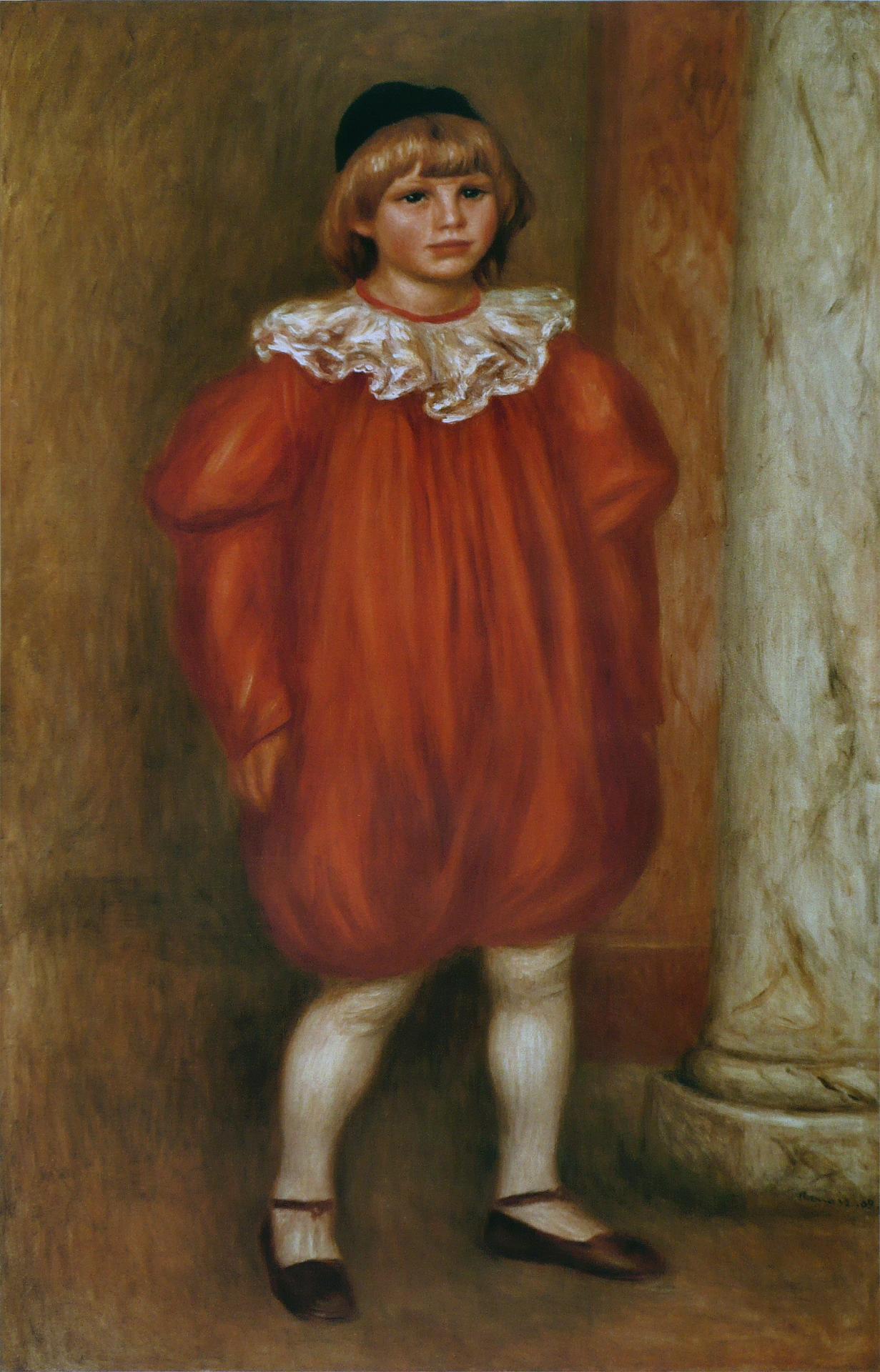 Pierre auguste renoir le clown claude renoir