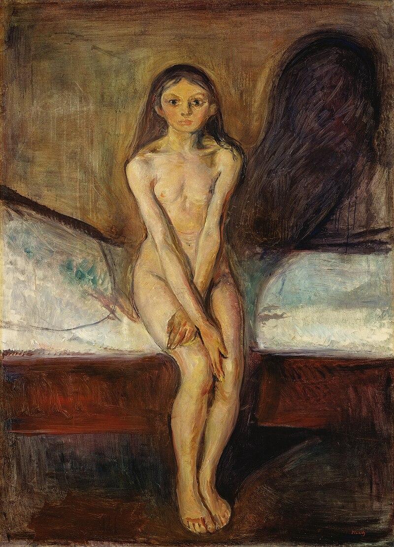 Puberty 1894 95 by edvard munch