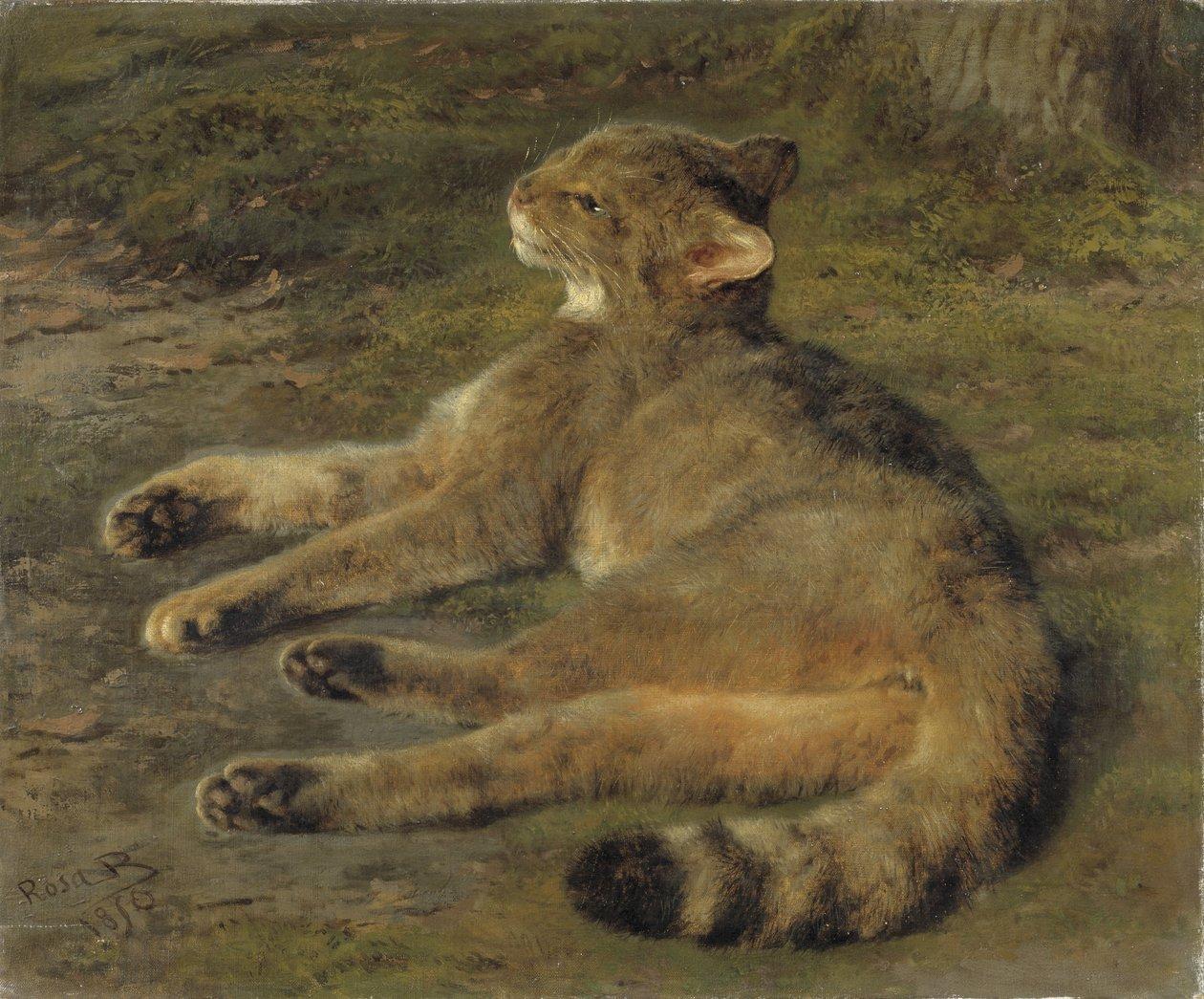 Rosa bonheur wild cat 1850 meisterdrucke 389324