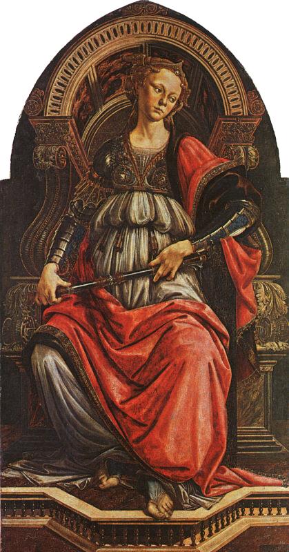 Sandro botticelli fortitude uffizi