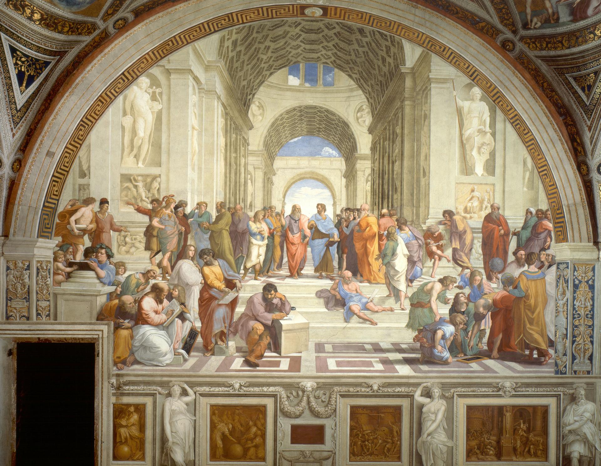 The school of athens by raffaello sanzio da urbino