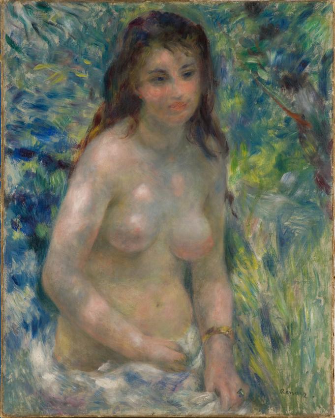 Torso effect of sunlight renoir 1876