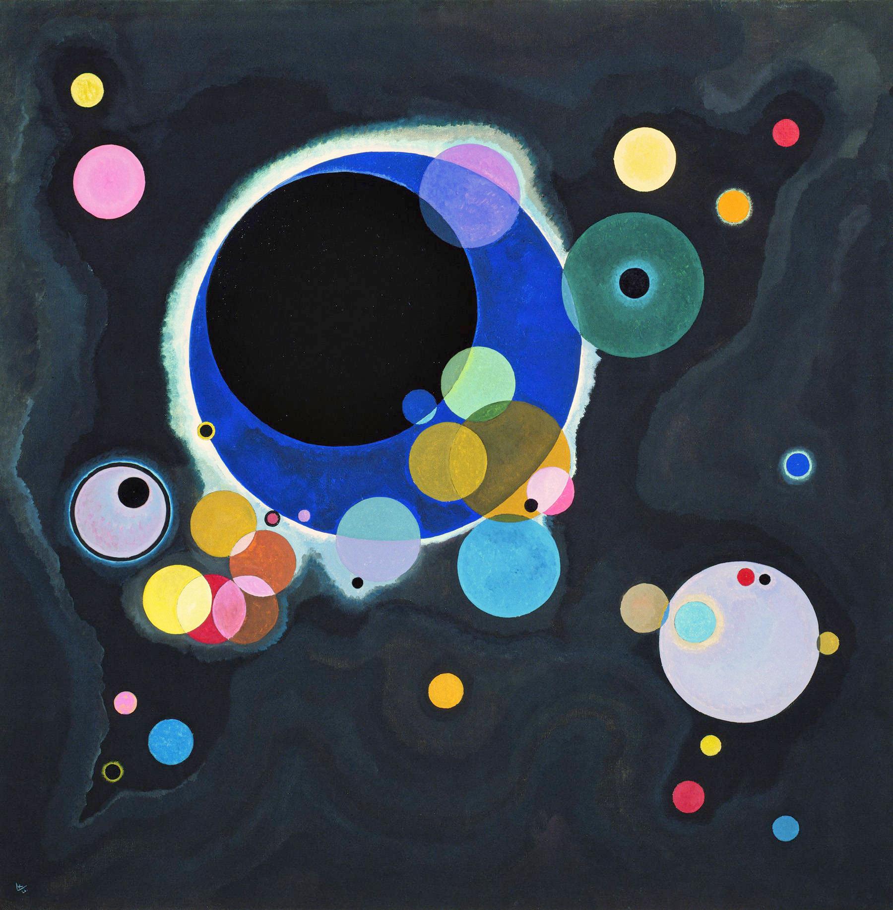 Vassily kandinsky 1926 several circles gugg 0910 25