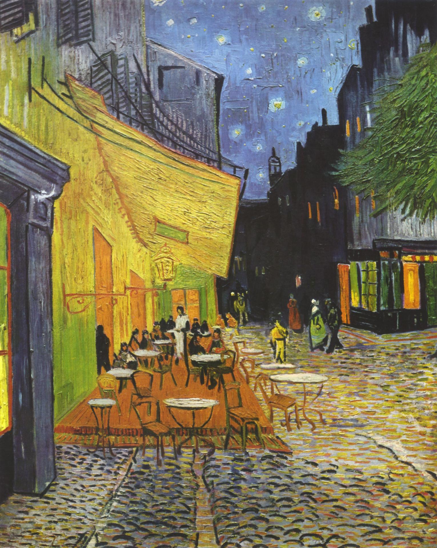 Vincent willem van gogh cafe terrace at night yorck